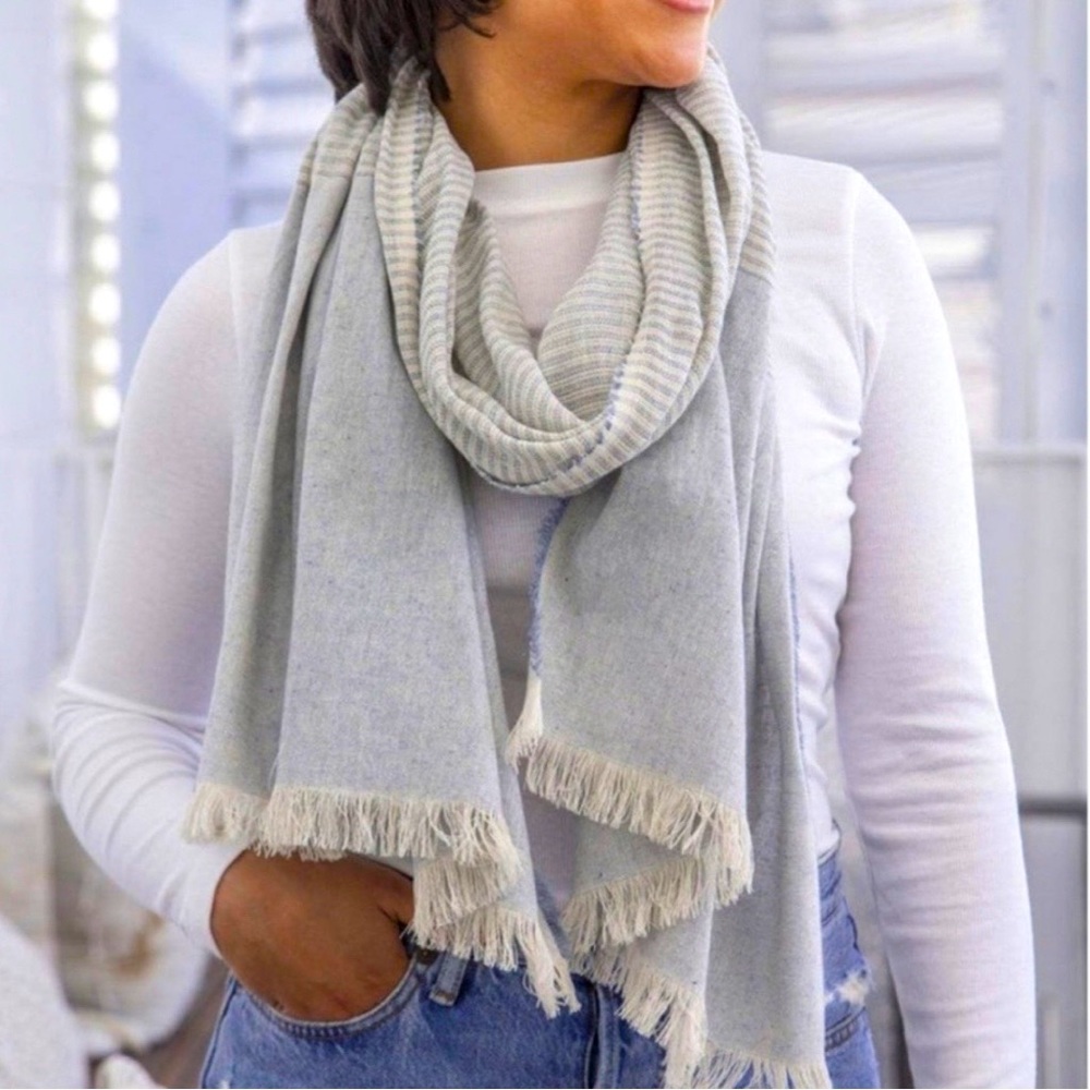💙NWT - Tribe Alive Be Kind Denim Scarf